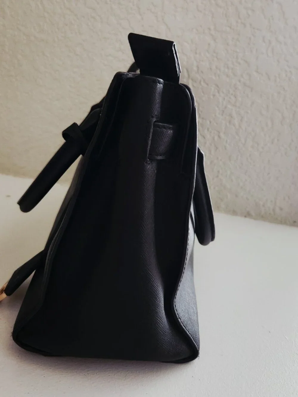Michael Kors Black Leather Handbag Purse Satchel
